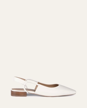 LARISSA DRESS FLATS OFF WHITE LEATHER Affordable Womens Flats online