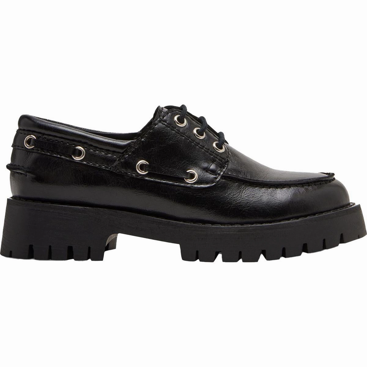 Lavine Womens Leather Lace-Up Loafers