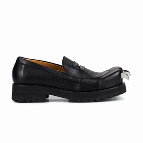 Leather Moccasin Moggies 'Black' Fashion Shoes for Women