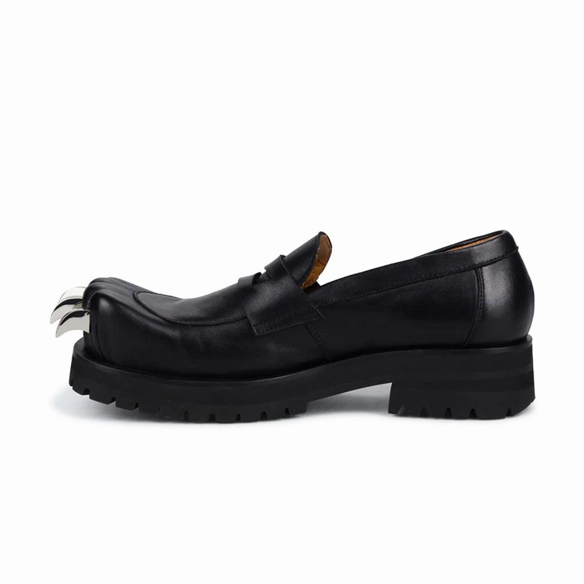 Leather Moccasin Moggies 'Black'