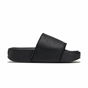 Leather Slides 'Black' Fashion Shoes for Women