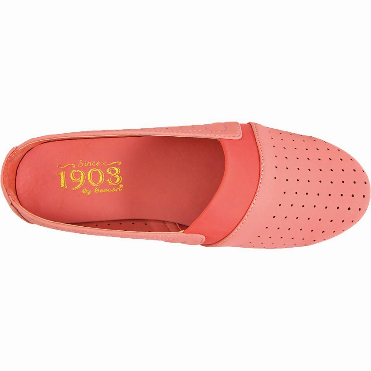 Lenore Womens Perforated Slip-On Flats