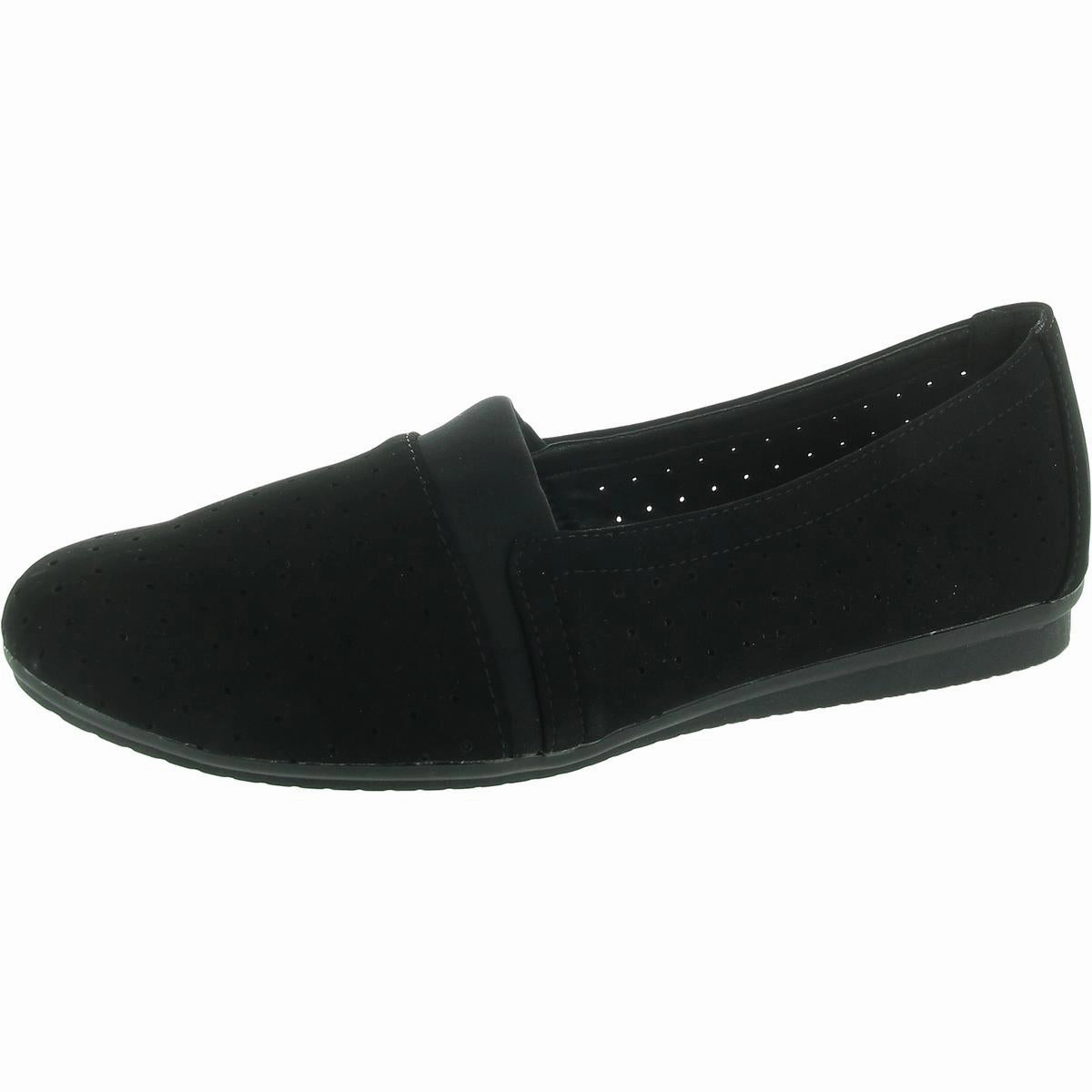 Lenore Womens Perforated Slip-On Flats