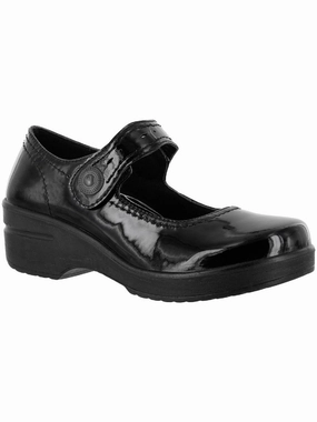Let See Womens Faux Leather Slip On Clogs Soft Sole Flats Womens sale