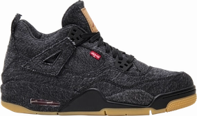 Levi's x Air Jordan 4 Retro GS 'Black Denim' - AQ9103 001 Sneakers outlet markdown