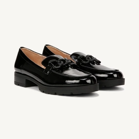 LifeStride London 2 I9420S1-002 Loafers Women's 9 Black Leather Slip On KHD2659 Comfy Women Flats under $50