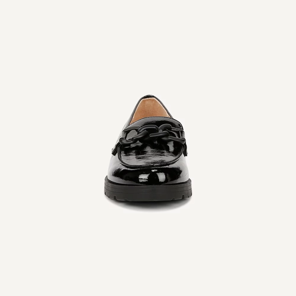 LifeStride London 2 I9420S1-002 Loafers Women's 9 Black Leather Slip On KHD2659