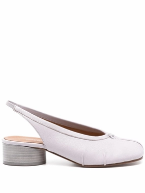 Lilac Leather Tabi Flats Cheap Ballerina Flats Womens