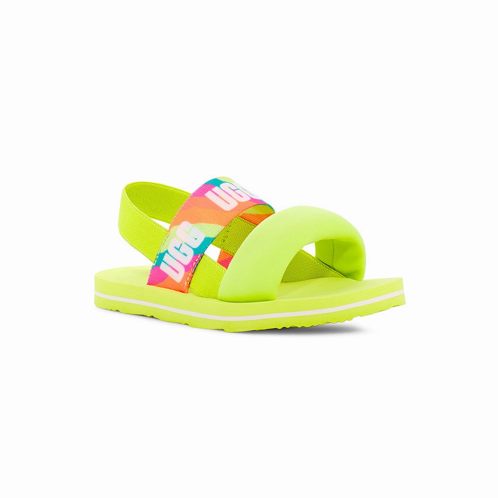 Lime Green Zuma Sling Toddler Sandals