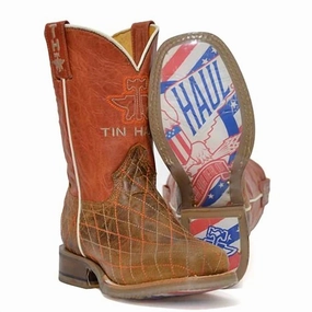 Little Kids Crossed Boots With Bald Eagle Sole In Orange Boys Shoes cheap deals