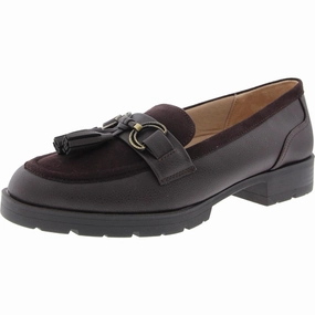 Logan Womens Tassel Faux Suede Loafers Soft Sole Flats Womens sale