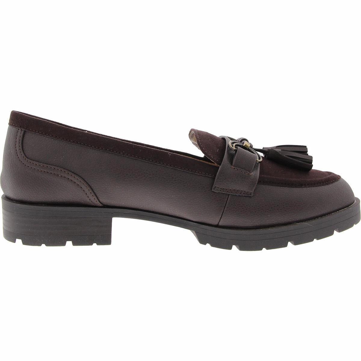 Logan Womens Tassel Faux Suede Loafers