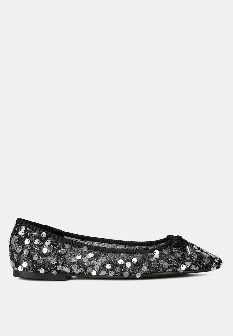 lysander sequin embellished sheer ballet flats Soft Sole Flats Womens sale