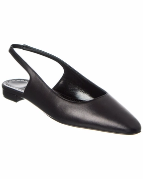 Manolo Blahnik Sawra Leather Slingback Flat Soft Sole Flats Womens sale