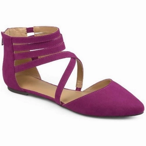 Marlee Womens Faux Suede Casual Pointed Toe Flats Comfy Women Flats under $50