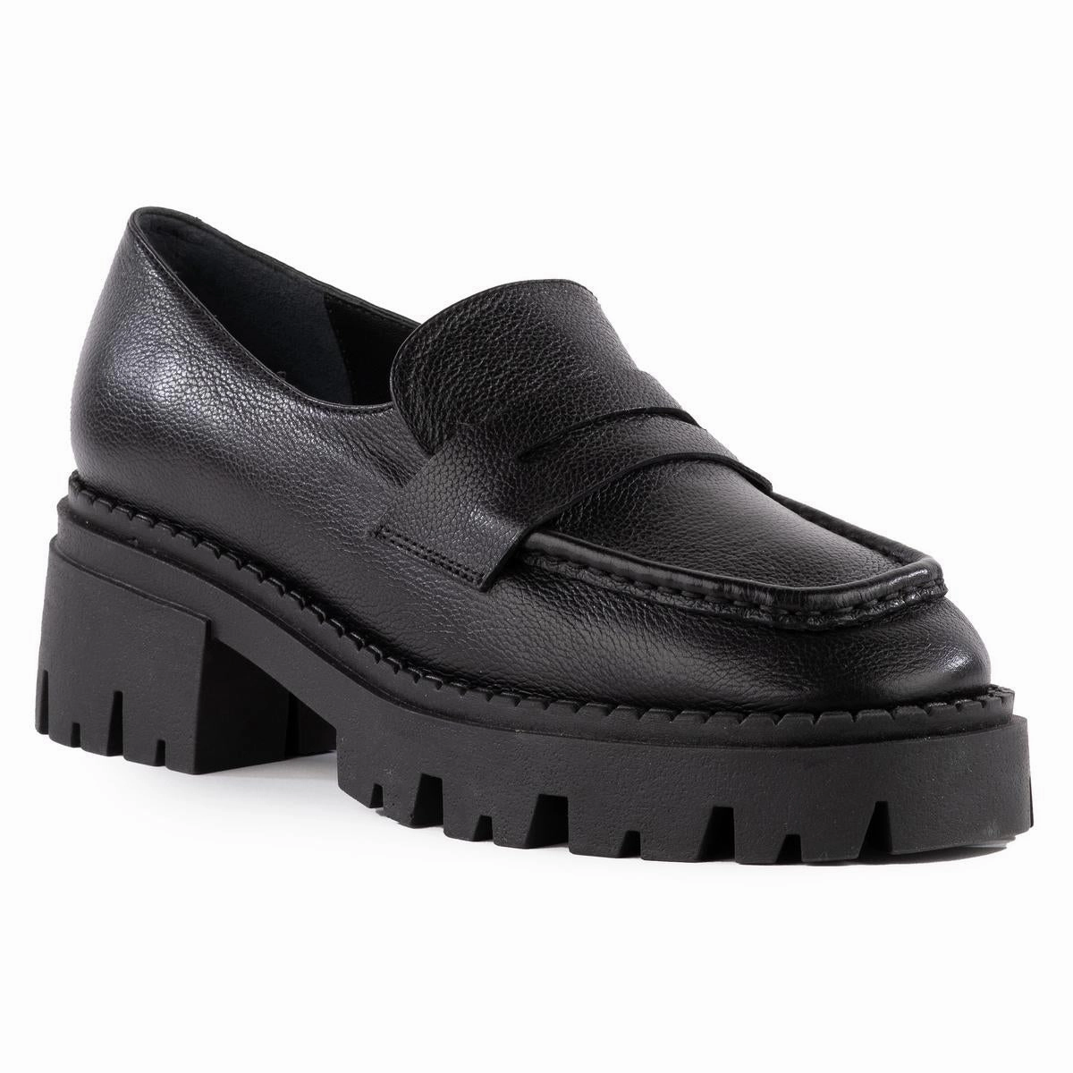 Meridian Womens Leather Slip On Loafers