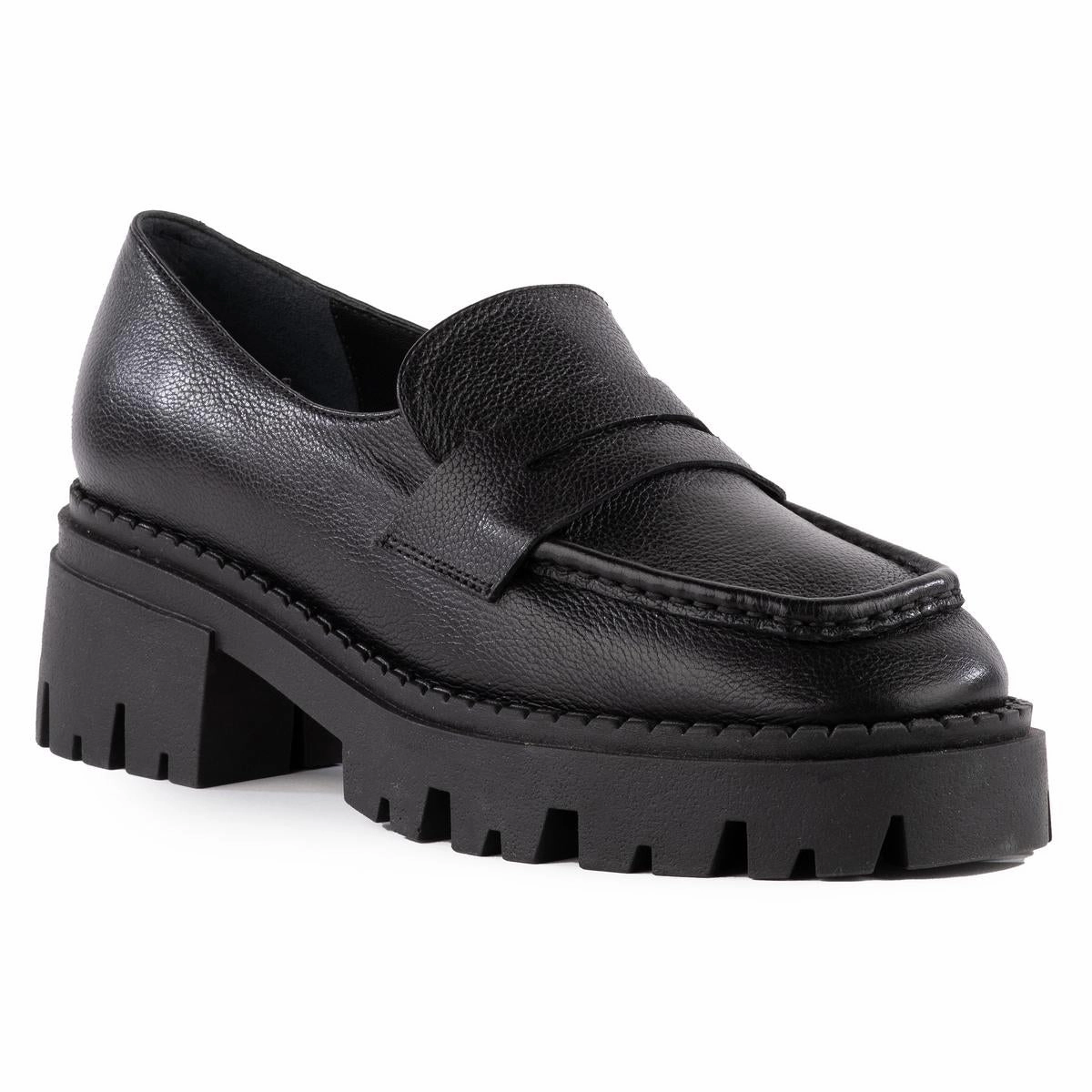 Meridian Womens Leather Slip On Loafers