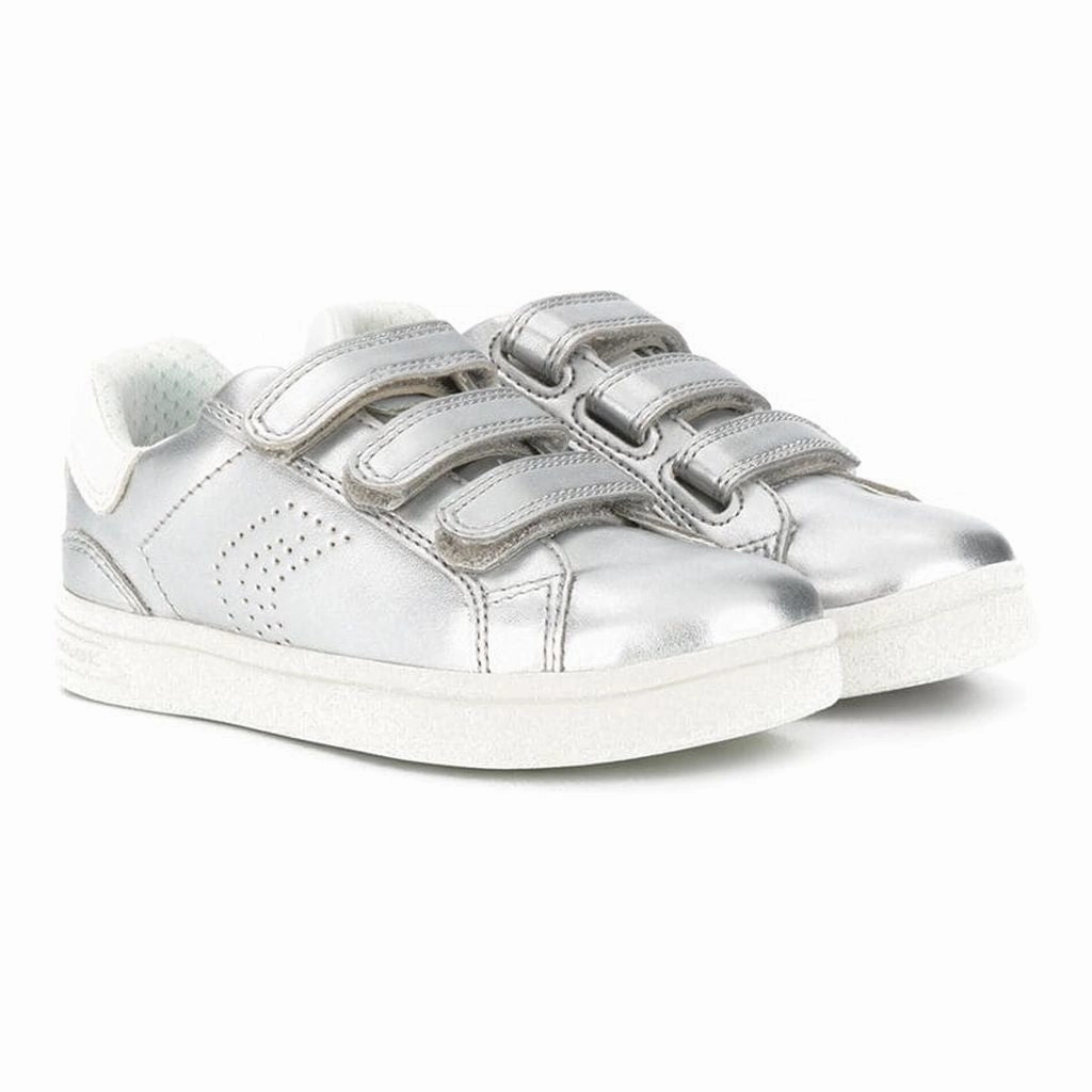 Metallic Silver Jr DJ Rock Sneakers