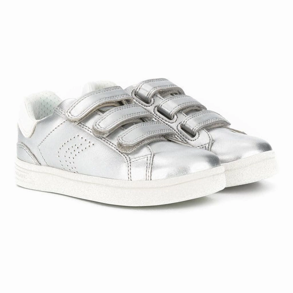 Metallic Silver Jr DJ Rock Sneakers