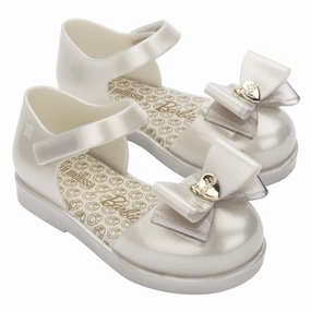 Metallic White Amy Barbie Sandals Girls Shoes promo price
