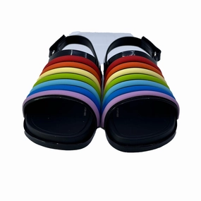 Mini Melissa Girls Black Colorful Sandals Boys Casual Shoes clearance