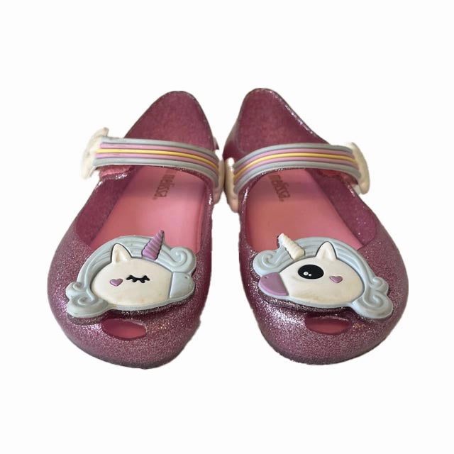Mini Melissa Girls Pink Unicorn Shoes