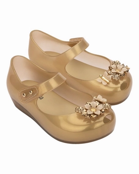Mini Melissa Mini Ultra Chrome Flower BB Flat Discount Girls Shoes with deals