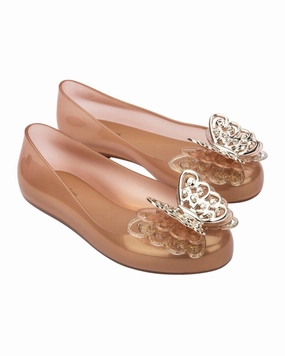 Mini Melissa Sweet Love Fly Ballerina Flat Girls Casual Shoes promo price
