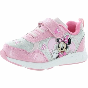 Minnie Mouse Girls Iridescent Man Made Light-Up Shoes Girls Casual Shoes promo price