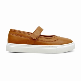 Miss Adeline Slip-On in Chestnut - Kids Affordable Casual Footwear for Girls
