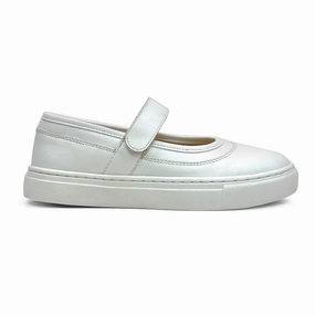 Miss Adeline Slip-On in White - Kids Girls Shoes promo price