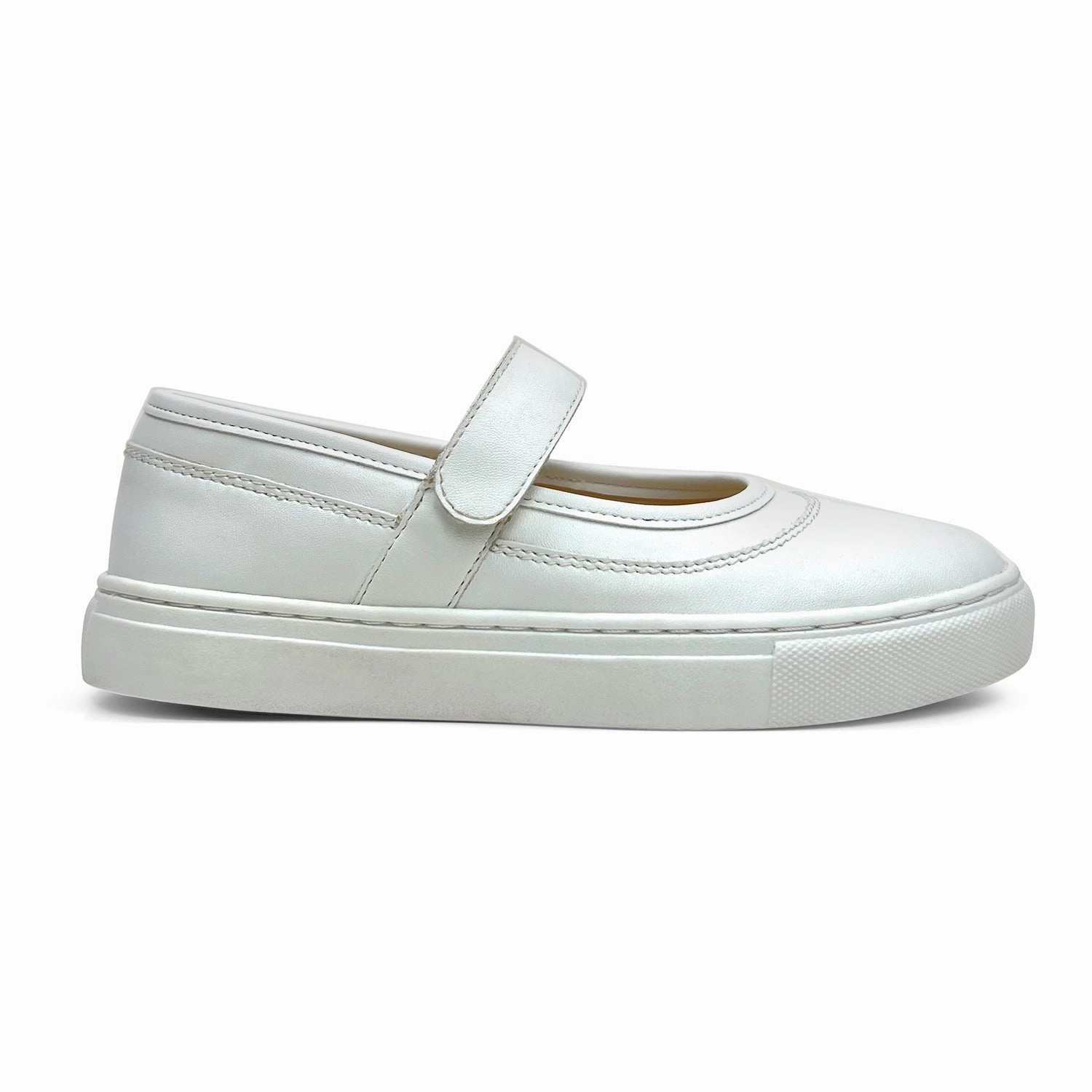 Miss Adeline Slip-On in White - Kids Affordable Casual Footwear for Girls