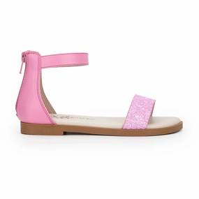 Miss Cambelle Glitter Sandal in Pink - Kids Affordable Casual Footwear for Girls