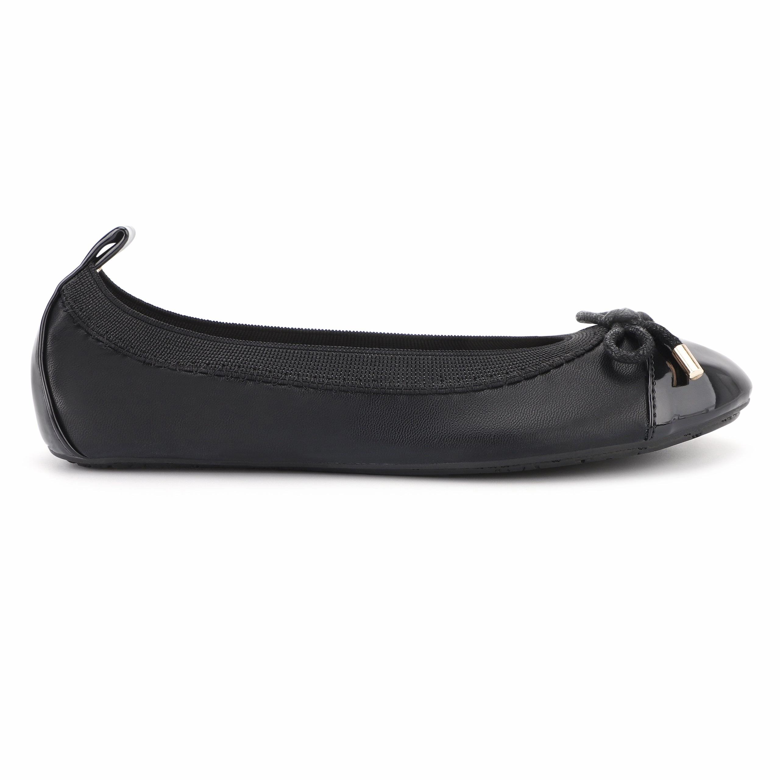 Miss Samantha Ballet Flat in Black - Kids Girls Shoes promo price