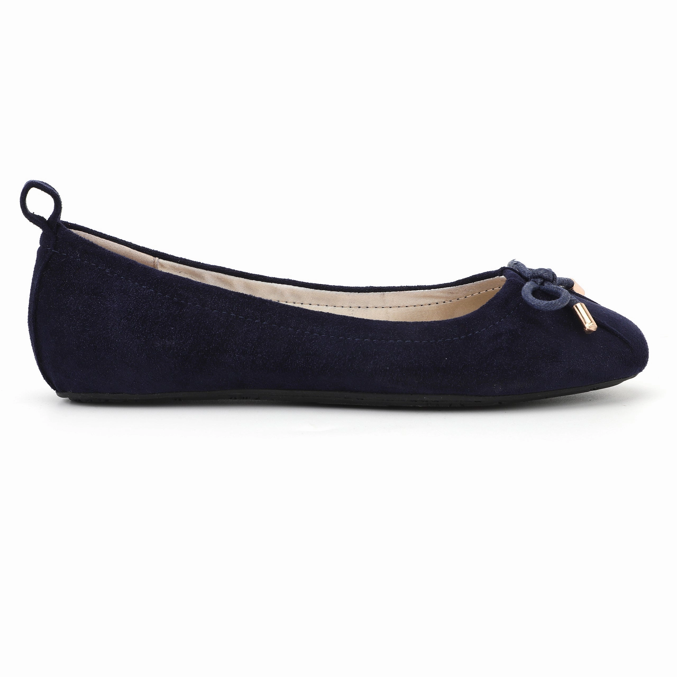 Miss Sheila Ballet Flat in Midnight Blue - Kids Girls Shoes promo price