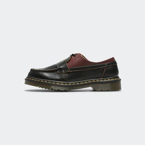 Mocassin x Dr. Martens - Black/Cherry Red Nappa Sneakers trending now