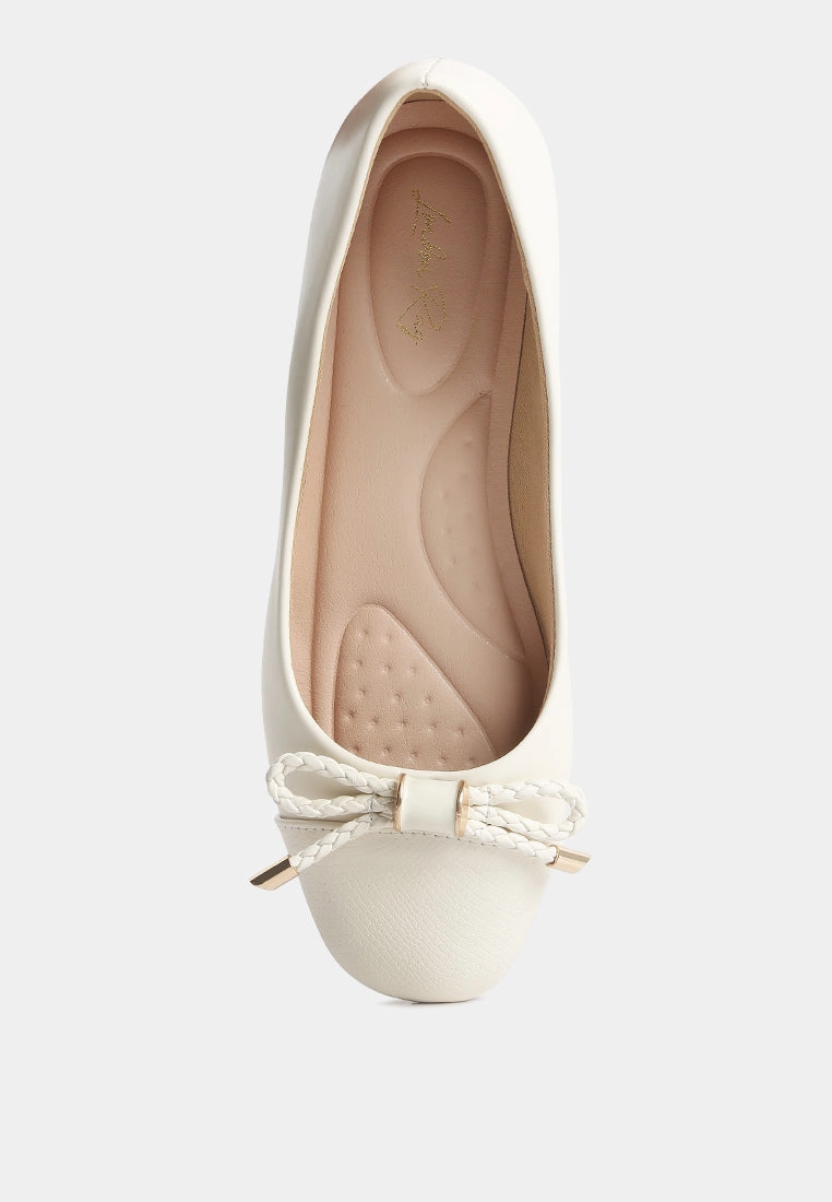 moi metallic embellished flat ballerinas