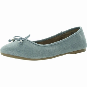 MONAEE Womens Bow Denim Ballet Flats Womens Flats special deals