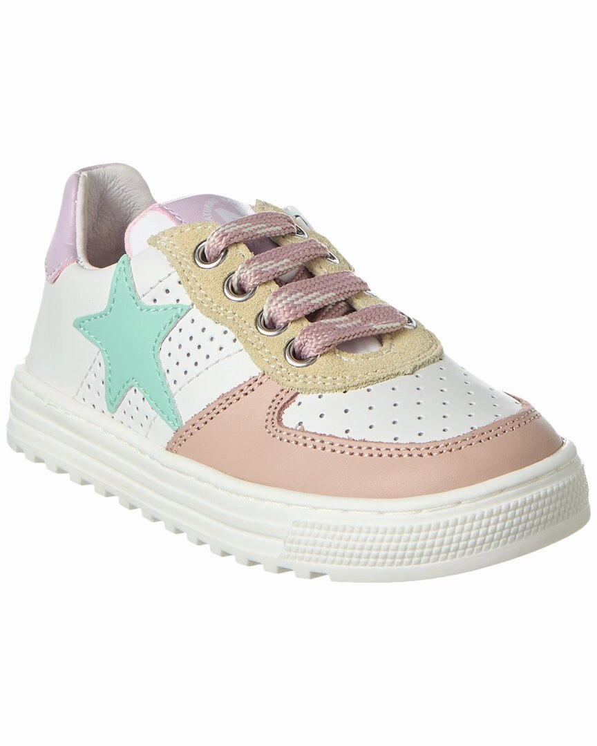 Naturino Hess Zip Leather Sneaker Affordable Casual Footwear for Girls