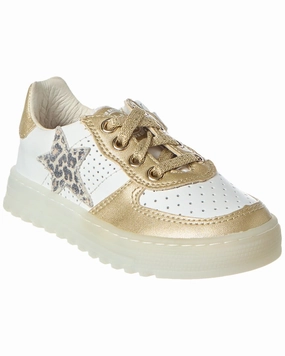 Naturino Hess Zip Leather Sneaker Affordable Casual Footwear for Girls
