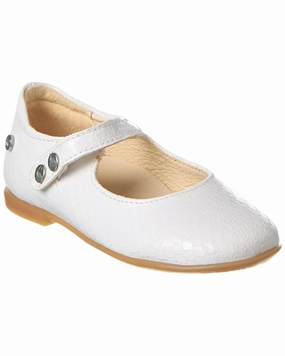 Naturino Ovindoli Python-Embossed Leather Flat Affordable Casual Footwear for Girls