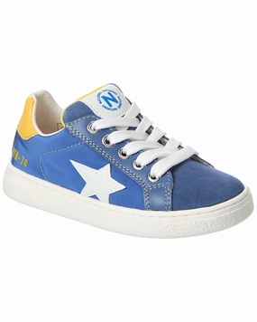 Naturino Pinn Leather & Suede Sneaker Boys Casual Shoes clearance