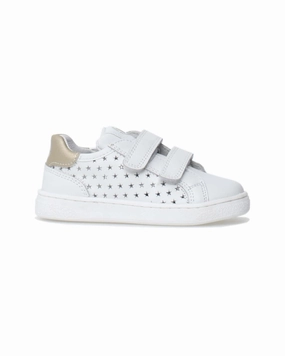 Naturino Saevel Stars Leather Sneaker Girls Casual Shoes promo price