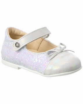 Naturino Salleny Glitter & Leather Flat Affordable Casual Footwear for Girls