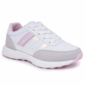 Nautica Girls' Holographic Lace-Up Sneaker Discount Girls Shoes with deals