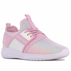 Nautica Girls' Logo Lace-Up Sneaker Discount Girls Shoes with deals