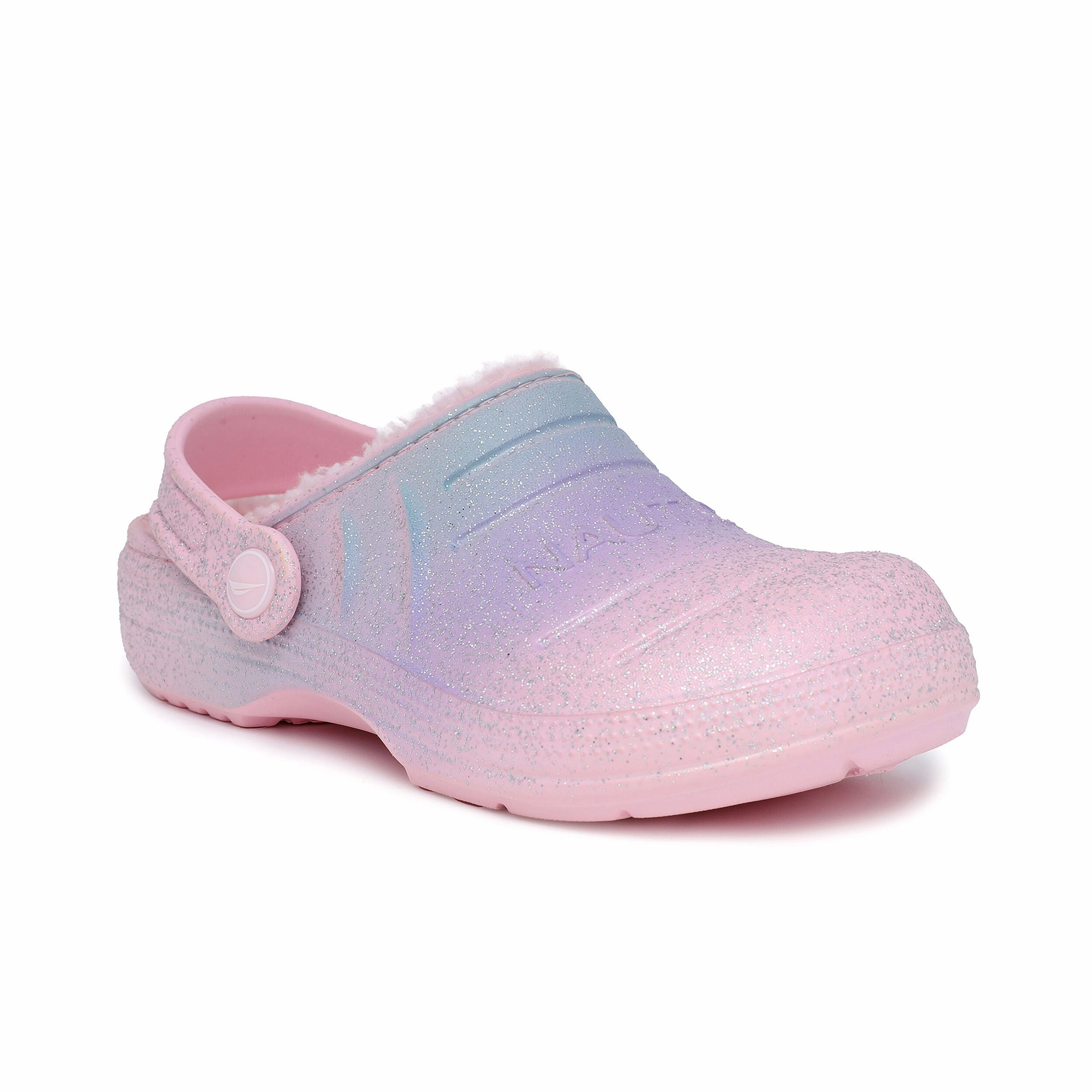 Nautica Girls' Rainbow Glitter Clog Affordable Casual Footwear for Girls