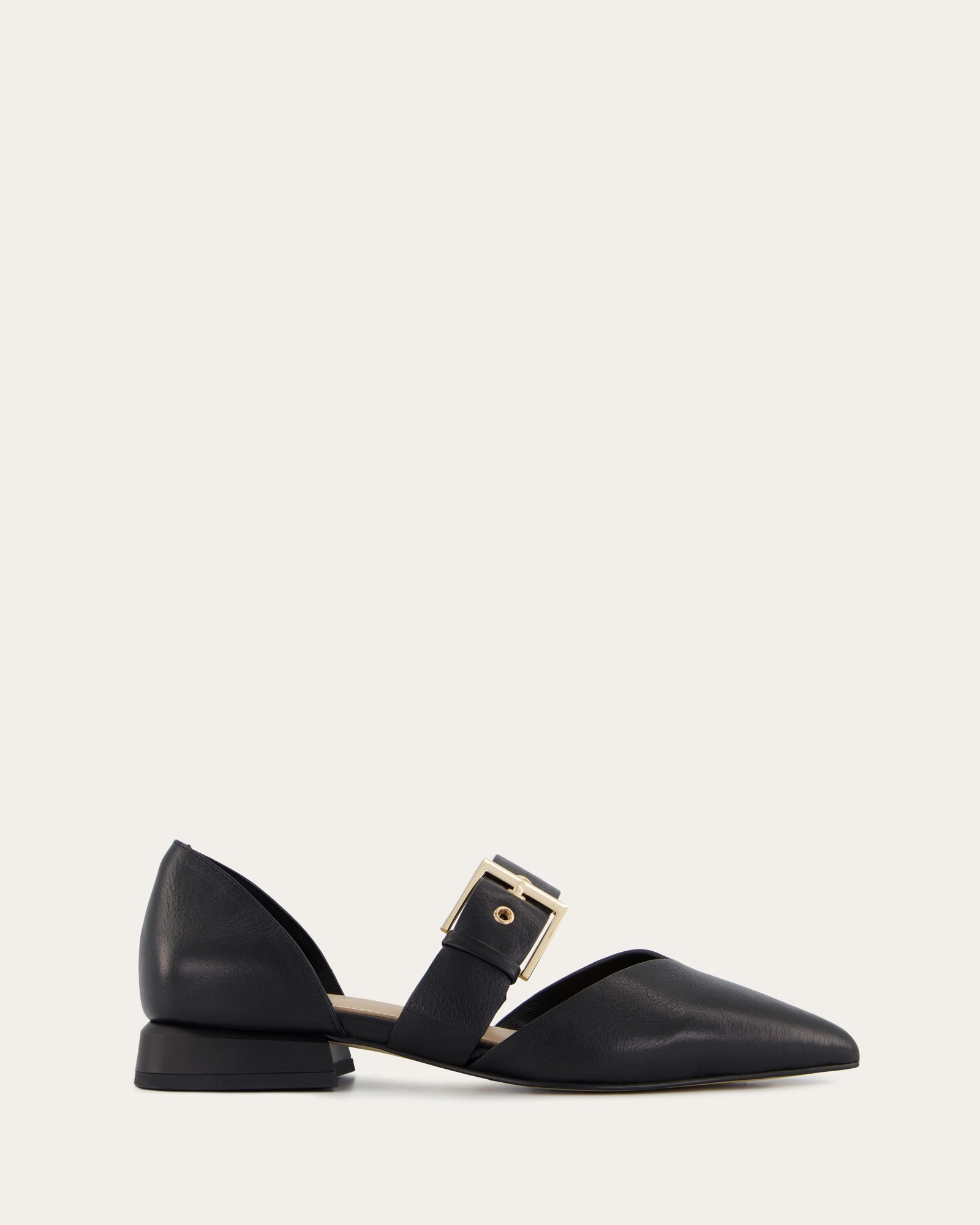 NEELA DRESS FLATS BLACK LEATHER Affordable Womens Flats online