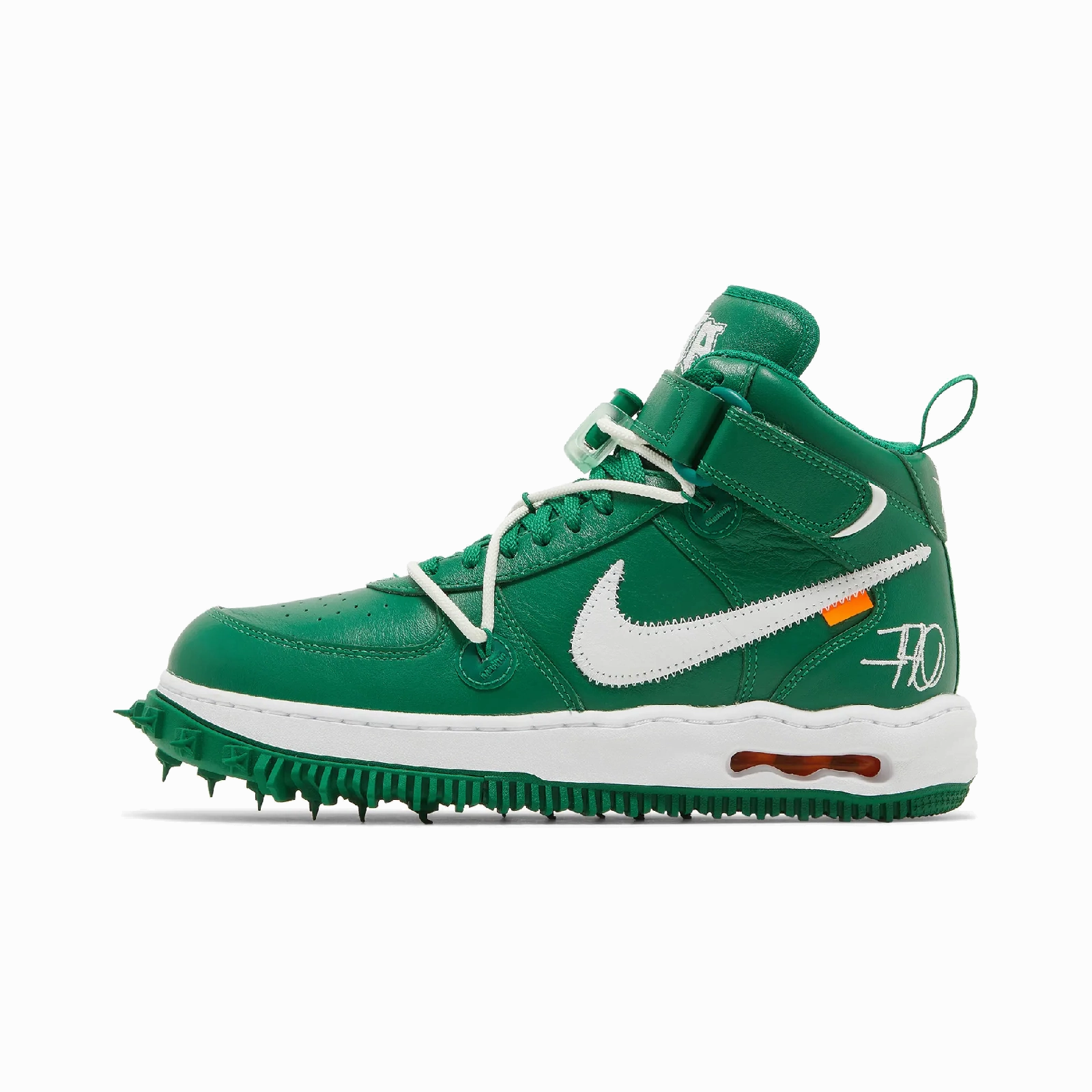 Nike Air Force 1 Mid Off-White Pine Green Fashion Sneakers for cheap