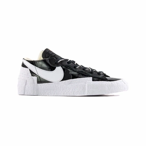 Nike Blazer Low x Sacai 'Black Patent Leather' (2022) Sneakers free shipping